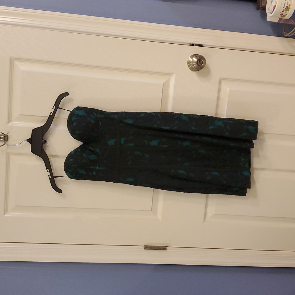 New with Tags, Guess Black Lace on Green party dress, Size 2